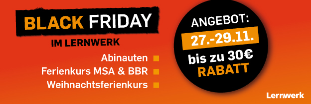 Black Friday im Lernwerk