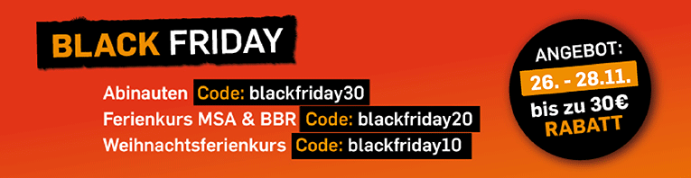 Black Friday im Lernwerk. Bis zu 30€ Rabatt