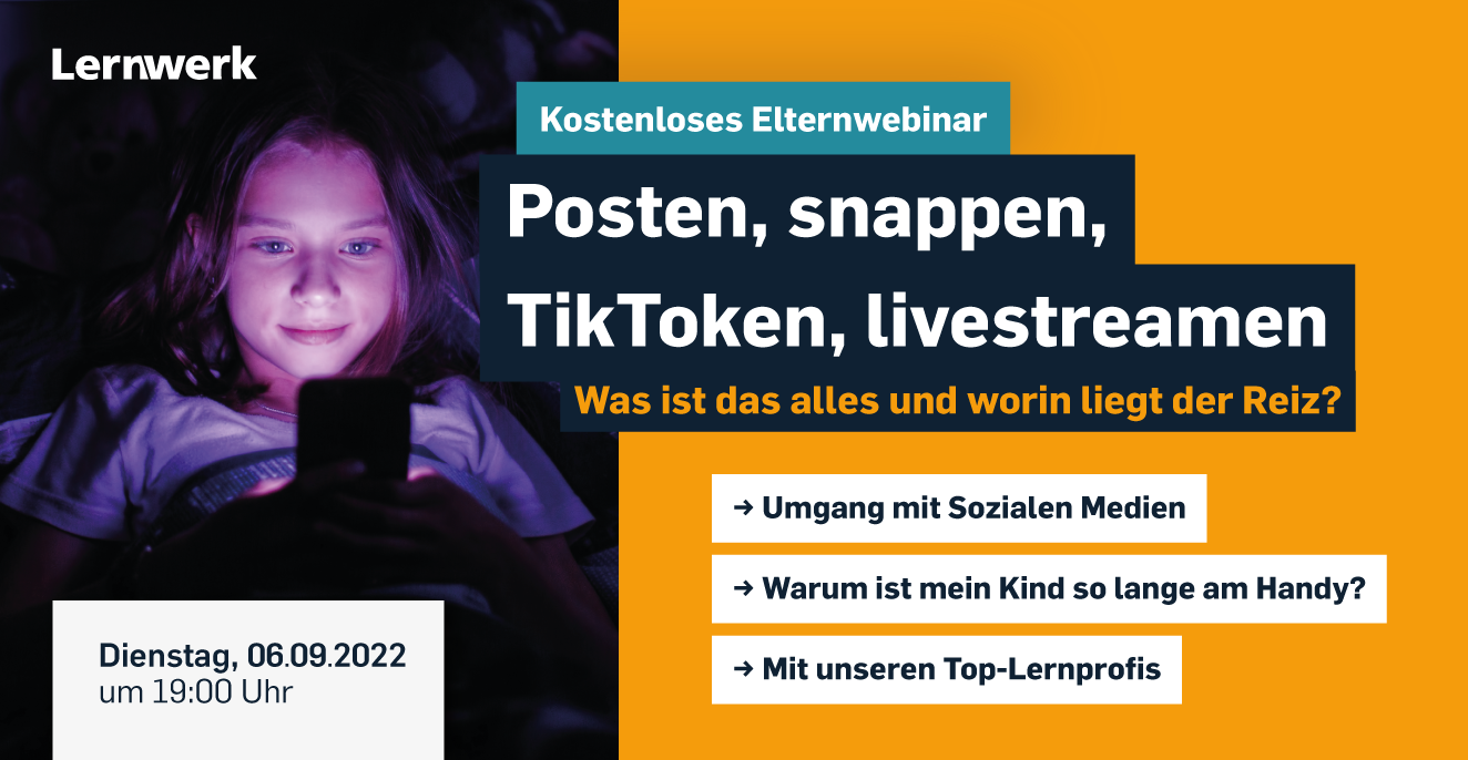 Posten, Snappen, Tiktoken, Livestreamen - Was genau ist das und worin liegt der Reiz?