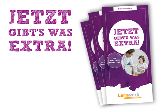 Informationsflyer zu den Extrastunden vom Lernwerk