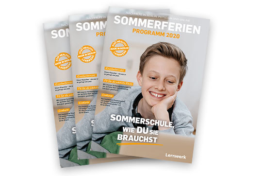 Die Lernwerk-Sommerschule mit dem kompletten Kursangebot in den Sommerferien