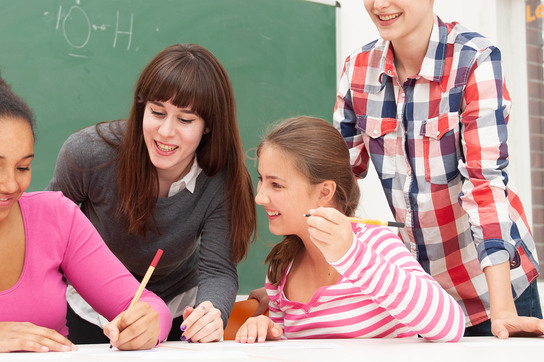 Schülerinnen und Schüler lernen Lerntechniken im DOQ Basiskurs.