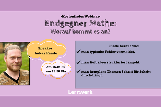 Webinar - Endgegner Mathe
