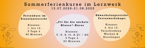 Sommerferienkurse im Lernwerk