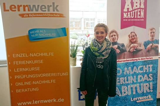 Chantal an ihrem ersten Tag bei den Abinauten