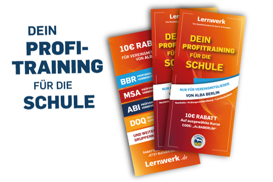 Alba Berlin Jugendpartner Nachhilfepartner Flyer