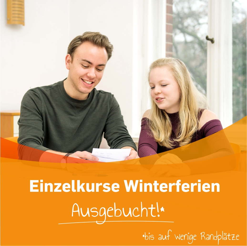 Einzelkurse Winterferien ausgebucht, bis auf wenige Restplätze