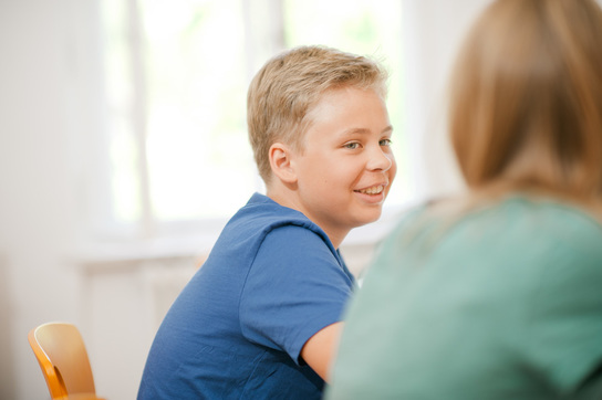 Junge im Lernwerk-Workshop "Fit für die Siebte"
